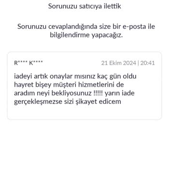 Lekeli Ceket Ve İade Sürecinde Sorumsuzluk