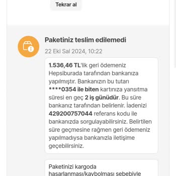 Kargoda Kaybolan Ürün Ve Beklenmedik İade Süreci