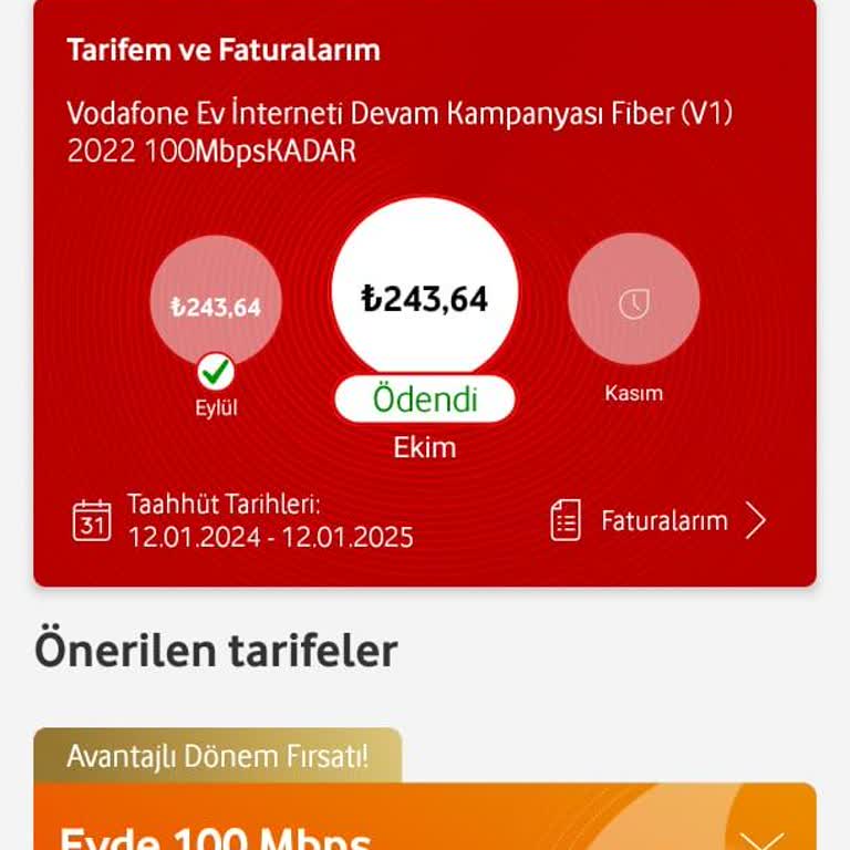 Vodafone Net Fatura Artışı Ve Müşteri Memnuniyetsizliği