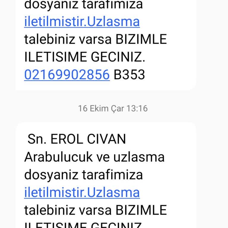 Asılsız Mesajlarla Mağduriyet Tehdidi