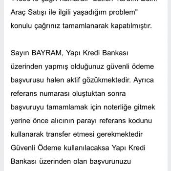 Yapı Kredi Bankası Güvenli Ödeme Sorunu Ve İletişim Eksikliği