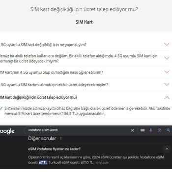 Vodafone E-sim Aktivasyonunda Fahiş Fiyat Ve Mağduriyet