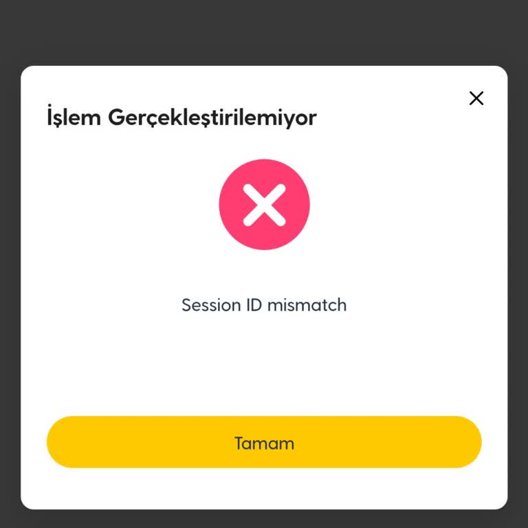 Turkcell Biz Uygulamasında Sürekli Session ID Hatası