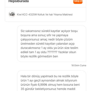 Kiwi Marka Halı Yıkama Makinesi: Çözüm Bekleyen Sorunlar