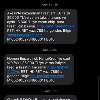Sürekli Yanıltıcı Mesajlar Ve İptal Talebi