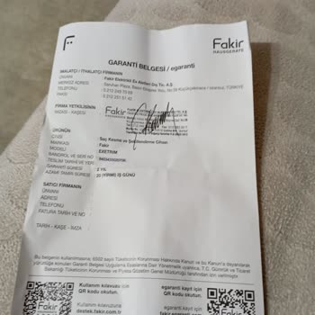 Garanti Kapsamı Dışında Kalan Gürültülü Ürün