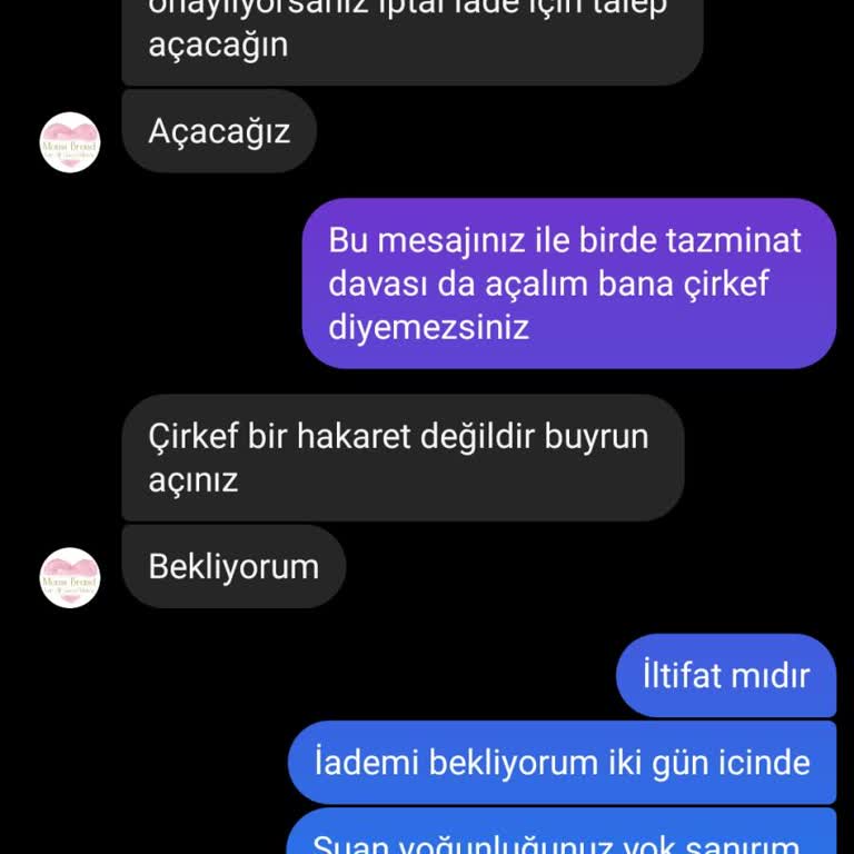 Moms Brand İle Yaşanan Sipariş Sorunu