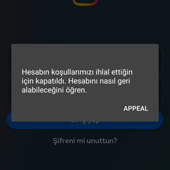 Instagram Haksız Hesap Kapatma Mağduriyeti