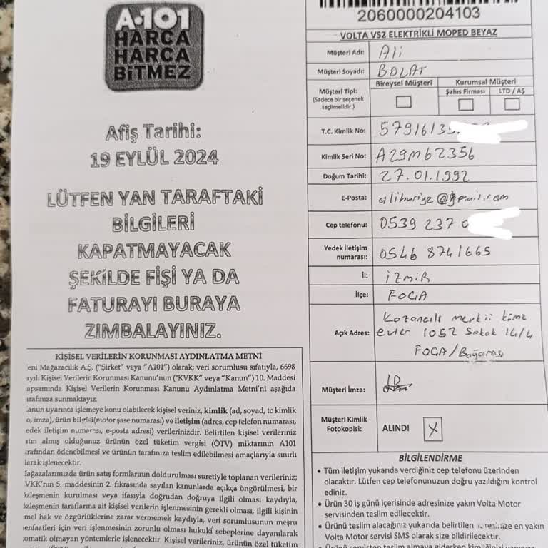 Volta Motorsiklet Teslimatında Renk Ve Gecikme Sorunu