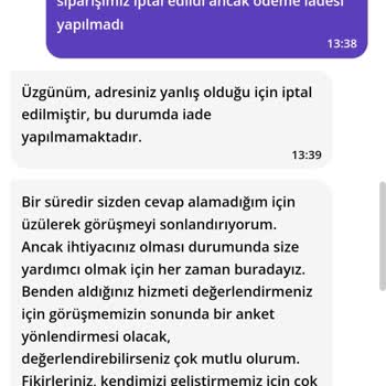 Getir Yemek'te Adres Sorunu Ve İade Mağduriyeti