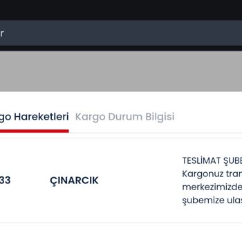 Teslim Edilmeyen Kargo Ve İletişimsizlik Sorunu