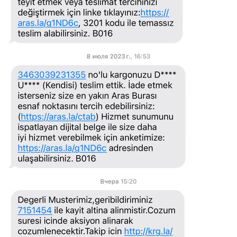 Teslim Edilmeyen Kargo Ve İletişim Sorunu