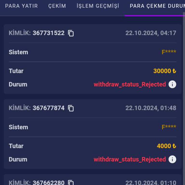 Misalibet'te Kazançlarım Haksız Yere Silindi