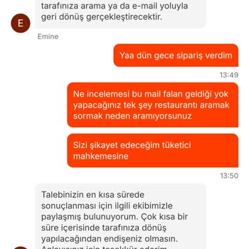 Eksik Sipariş Ve İletişim Sorunları