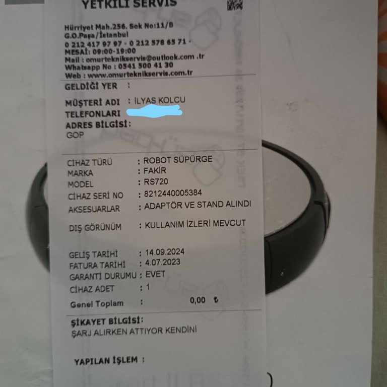 Fakir Robot Süpürge Servis Sorunu Ve Yedek Parça Eksikliği