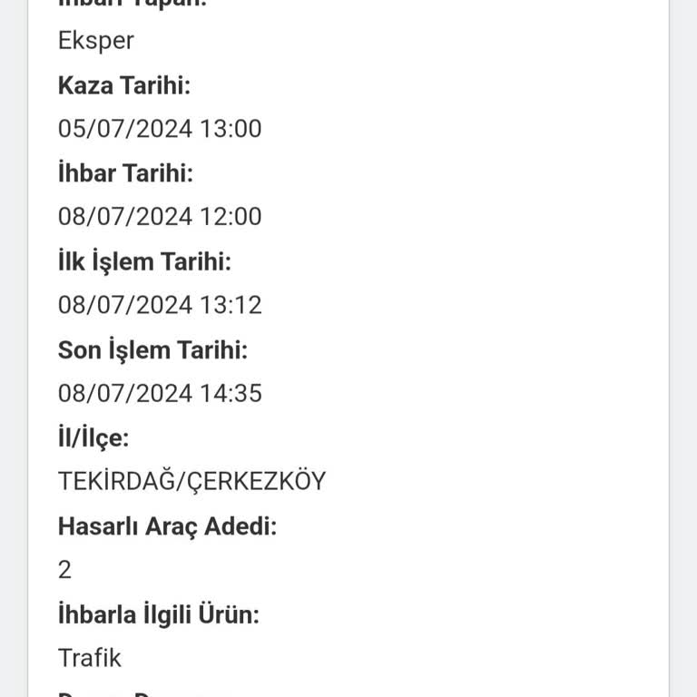 Anadolu Sigorta'da Uzayan Hasar Dosyası Mağduriyeti