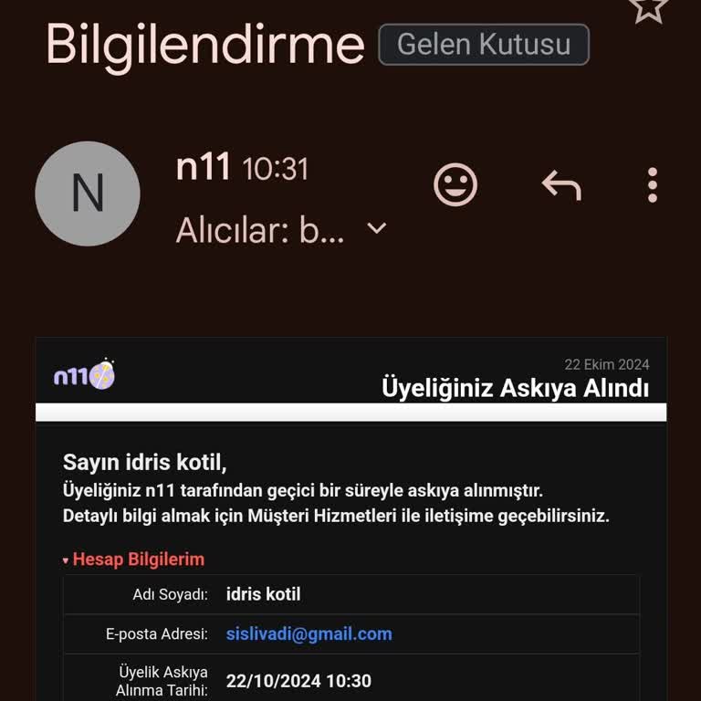 Hesabım İzinsiz Giriş Sonrası Kapandı, Mağdurum