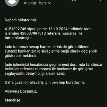 Boyner'den Alışverişte İade Sorunu Yaşadım