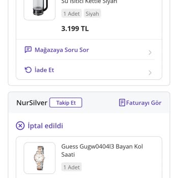 İptal Edilen Siparişin İadesi Hala Bekleniyor