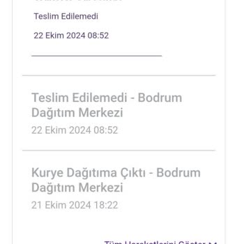 Bebek Maması Kargosunun Geri Gönderilmesi Mağduriyeti