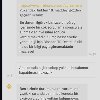 Hesap Kapatma Kararının Gerekçesiz Bildirilmesi