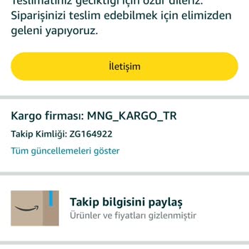 Amazon Sipariş Teslimat Sorunu Ve Müşteri Hizmetleri Erişimsizliği