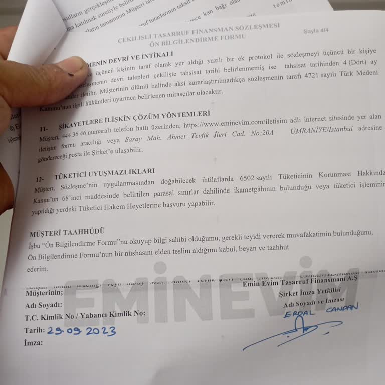 Eminevim Giresun Şubesi İle Yaşadığım Sorunlar