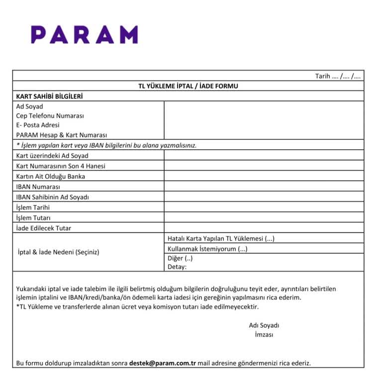 Kredi Kartı İle Yükleme Sonrası Para İadesinde Zorluk