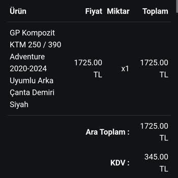 1 Aydır Beklenen KTM 250 ADV Çanta Demiri Ve İletişim Sorunu