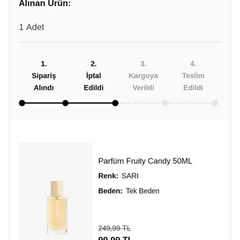 Koton Sipariş İptali Ve Müşteri Memnuniyetsizliği