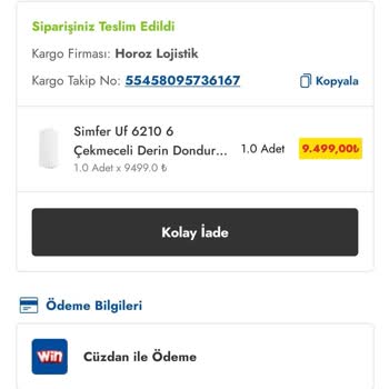 Simfer Derin Dondurucu Montajında Çizik Sorunu