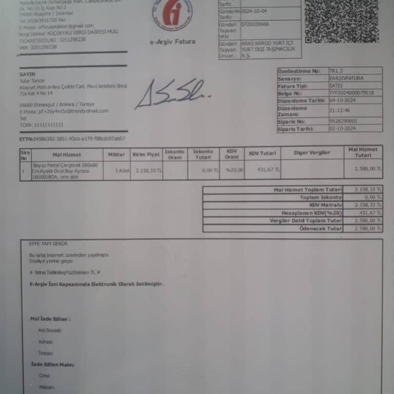 Teslim Edilmeyen Ürün Ve İade Talebi