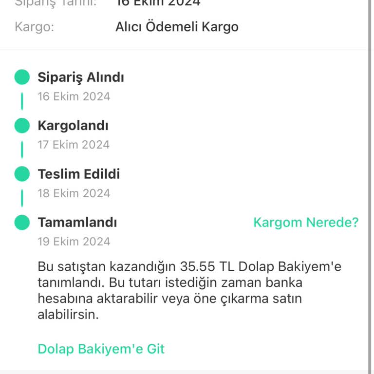 Dolap Uygulamasında Kargo Ücreti Hatası