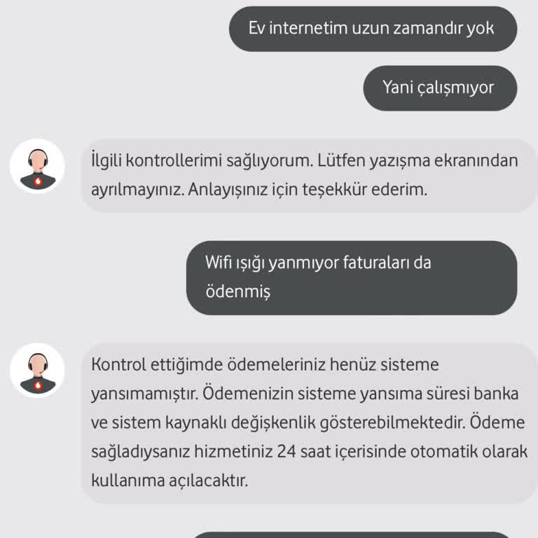 Ödenen Faturaya Rağmen İnternet Erişimi Sağlanamıyor