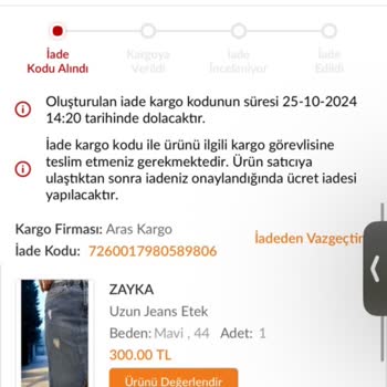 Yanlış İade Ve Karışan Paketler