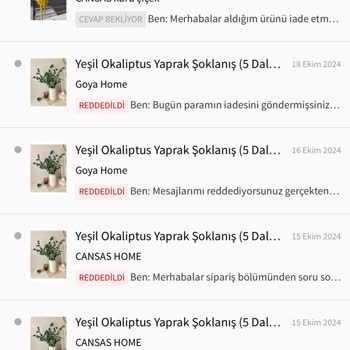 Yanlış İade Ve Karışan Paketler