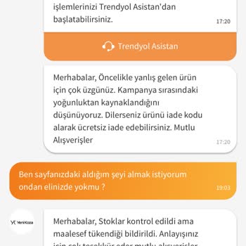 Yanlış Ürün Teslimatı Ve Stok Sorunu