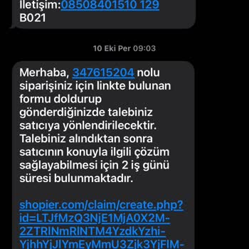 İptal Edilen Siparişin İadesi Yapılmadı