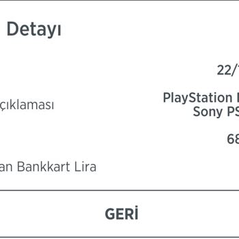 PlayStation Türkiye Kredi Kartımdan Çekim Yapıldı Ama Oyun Hesabıma Tanımlanmadı