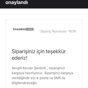Shadow Case: Siparişlerim Nerede?