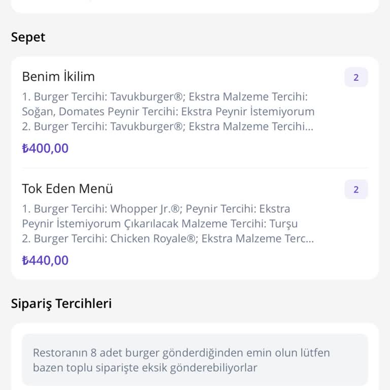 Eksik Gelen Sipariş Ve Yetersiz Çözüm