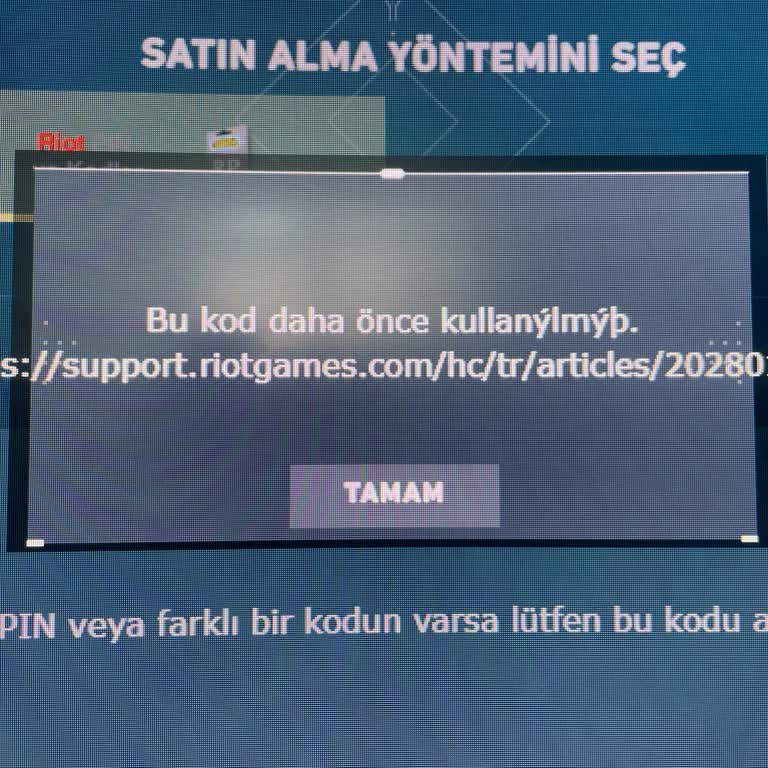 Riot Games Kullanılmış Pin Sorunu Ve İlgisiz Müşteri Hizmetleri