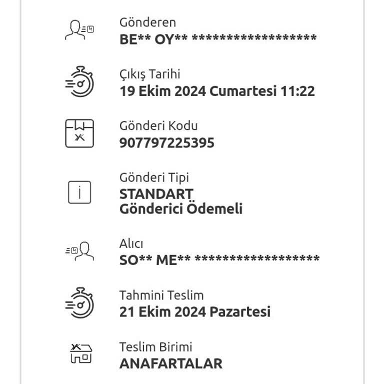 Sipariş Takibi Ve Kargo Sorunu