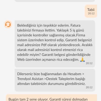 Trendyol'da Garanti Süresi Ve Servis Desteği Sorunu