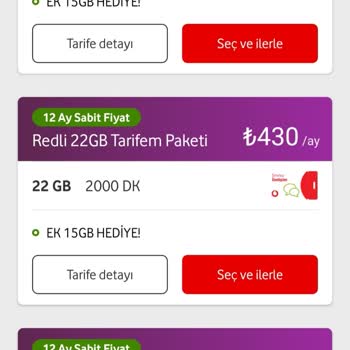 Vodafone'un Değişken Tarife Fiyatları Ve Sınırlı Seçenekler