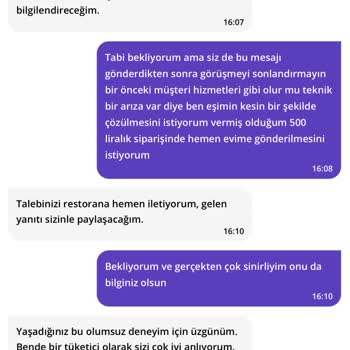 Yanlış Ve Eksik Sipariş Sorunu