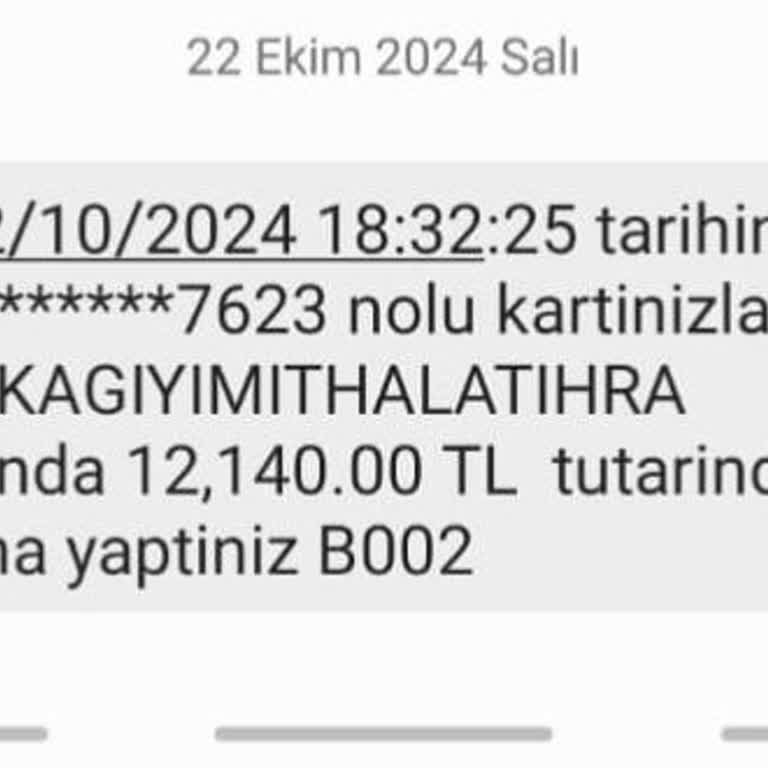 Kredi Kartı Bilgilerimle İzinsiz Alışveriş