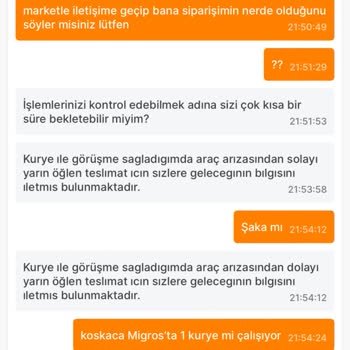Migros Ekstra'da Ürün Teslimatı Ve İptal Sorunu