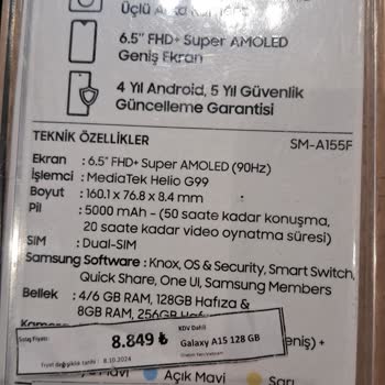 Samsung Mağazasında Etiket Fiyatı Sorunu