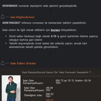 Kusurlu Ürün Ve Yanlış İade Süreci
